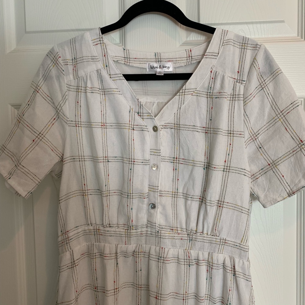 Maternity Ween & Ivory midi dress.